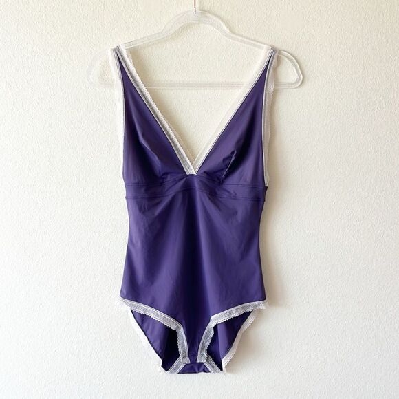 Victoria Secret Deep V Neck Tank Bodysuit - Picture 1 of 8